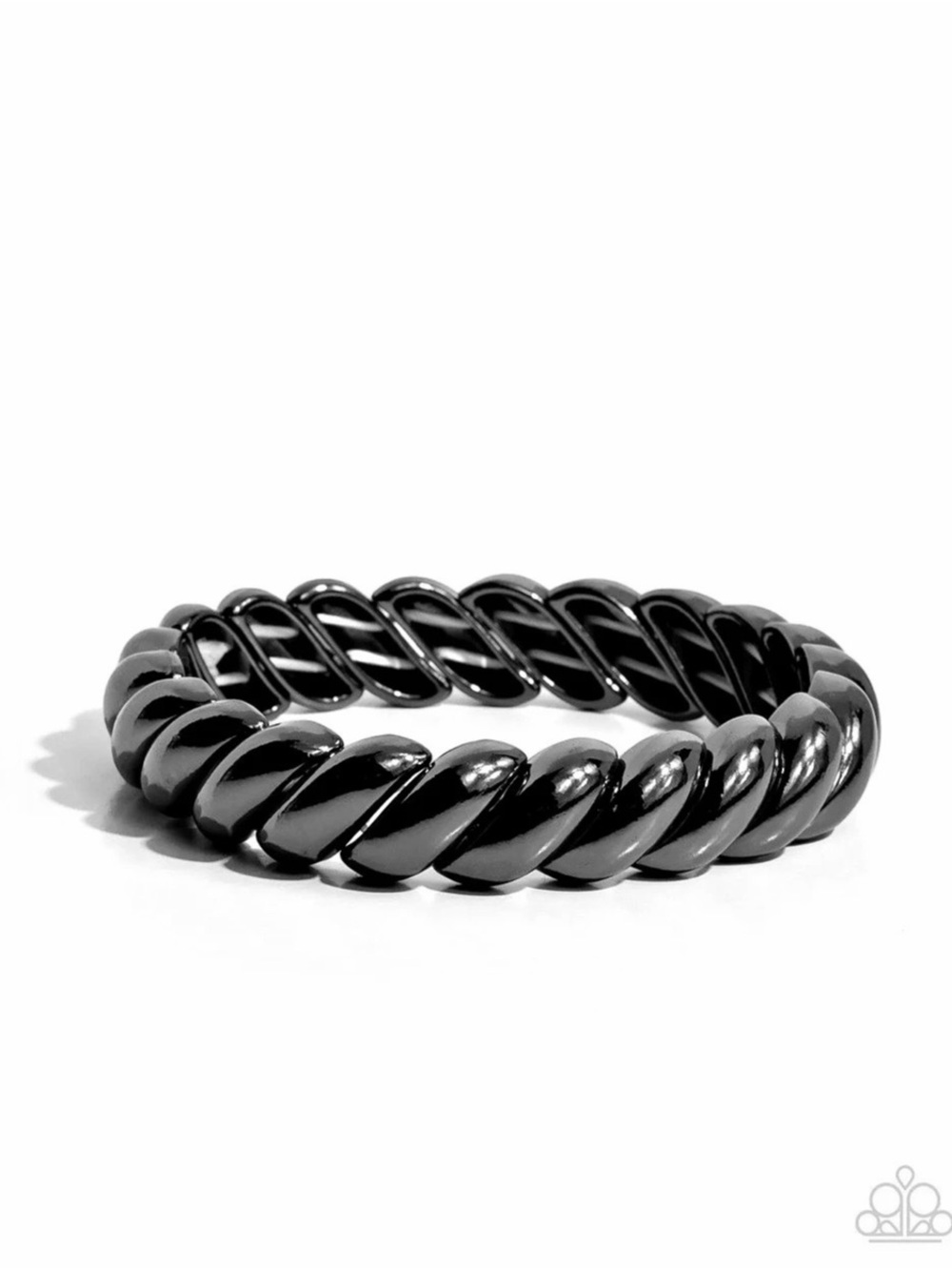 Paparazzi Twist Of The Wrist - Black Bracelet